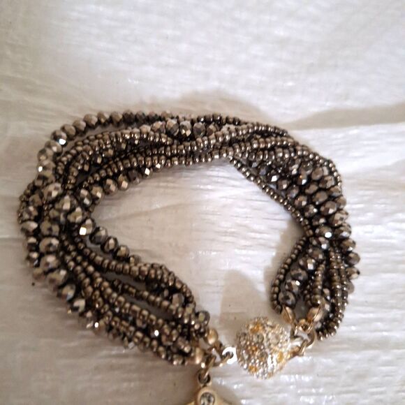 A TR China Women's Bracelet Layered Rhinestone Boho Elegant Eveningwear - Picture 3 of 7